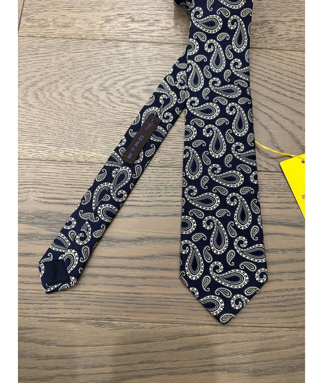ETRO Синий шелковый галстук, фото 2