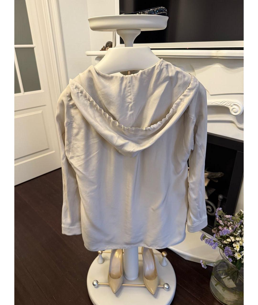 WEEKEND MAX MARA Серая шелковая кэжуал рубашка, фото 2