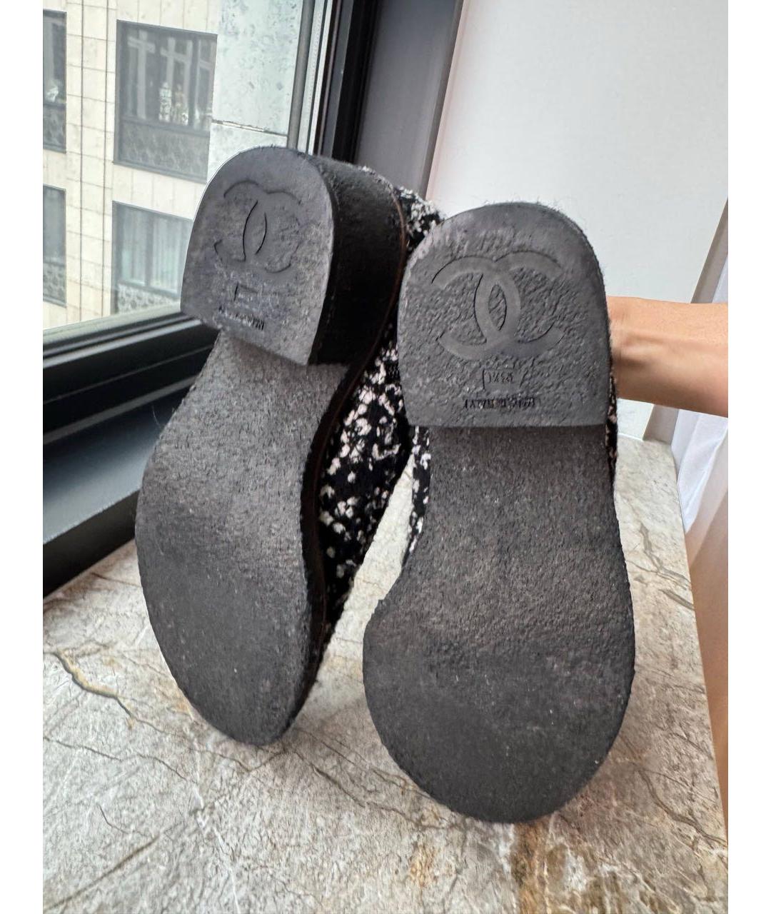 CHANEL Серые текстильные ботинки, фото 5