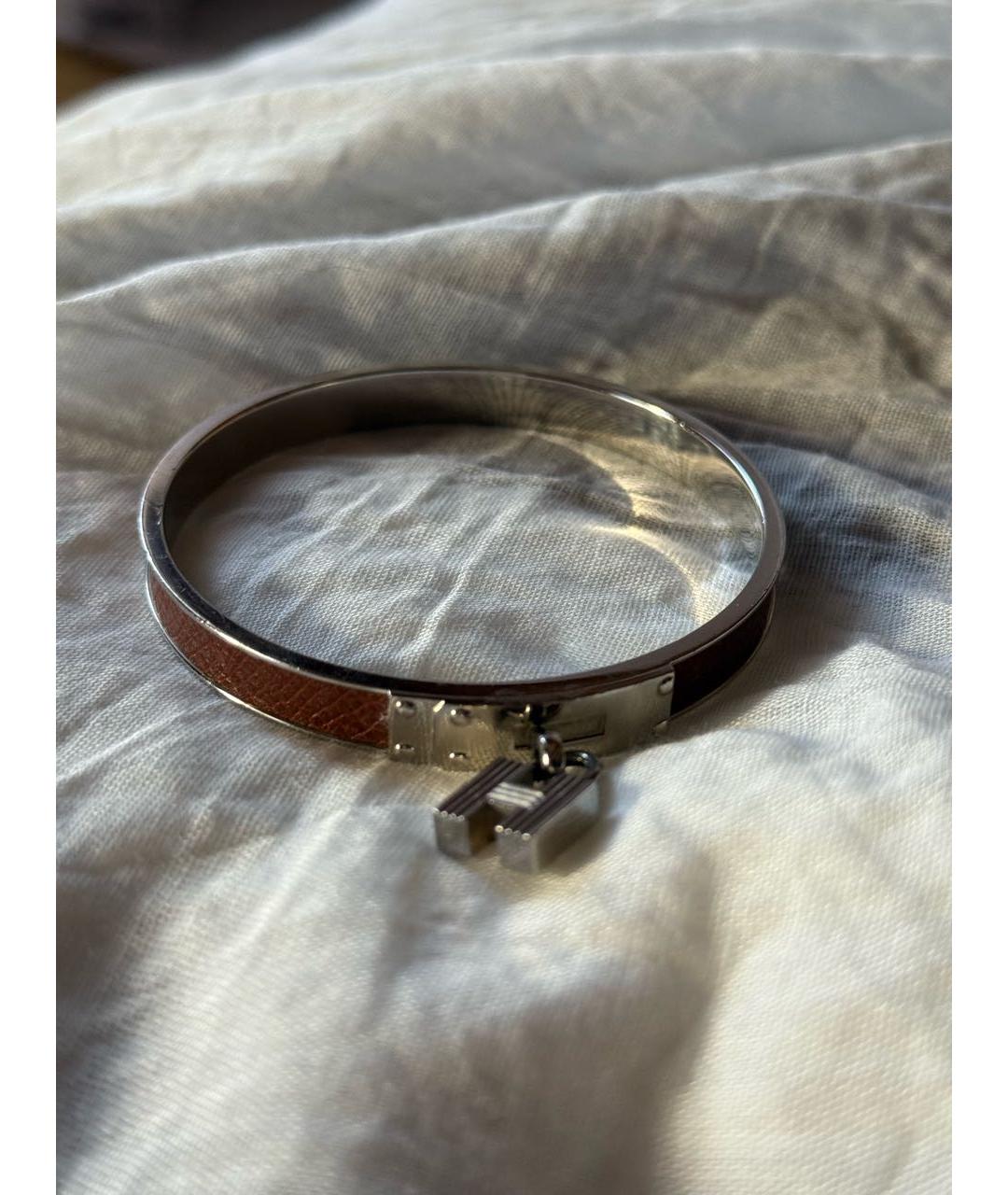 HERMES Коричневый браслет, фото 3