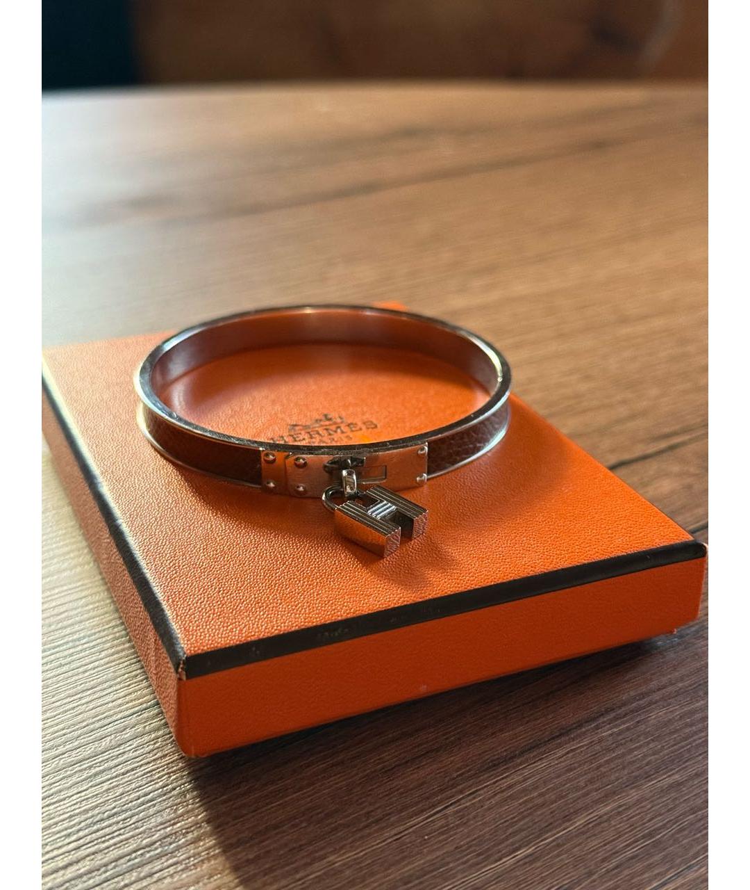 HERMES Коричневый браслет, фото 7