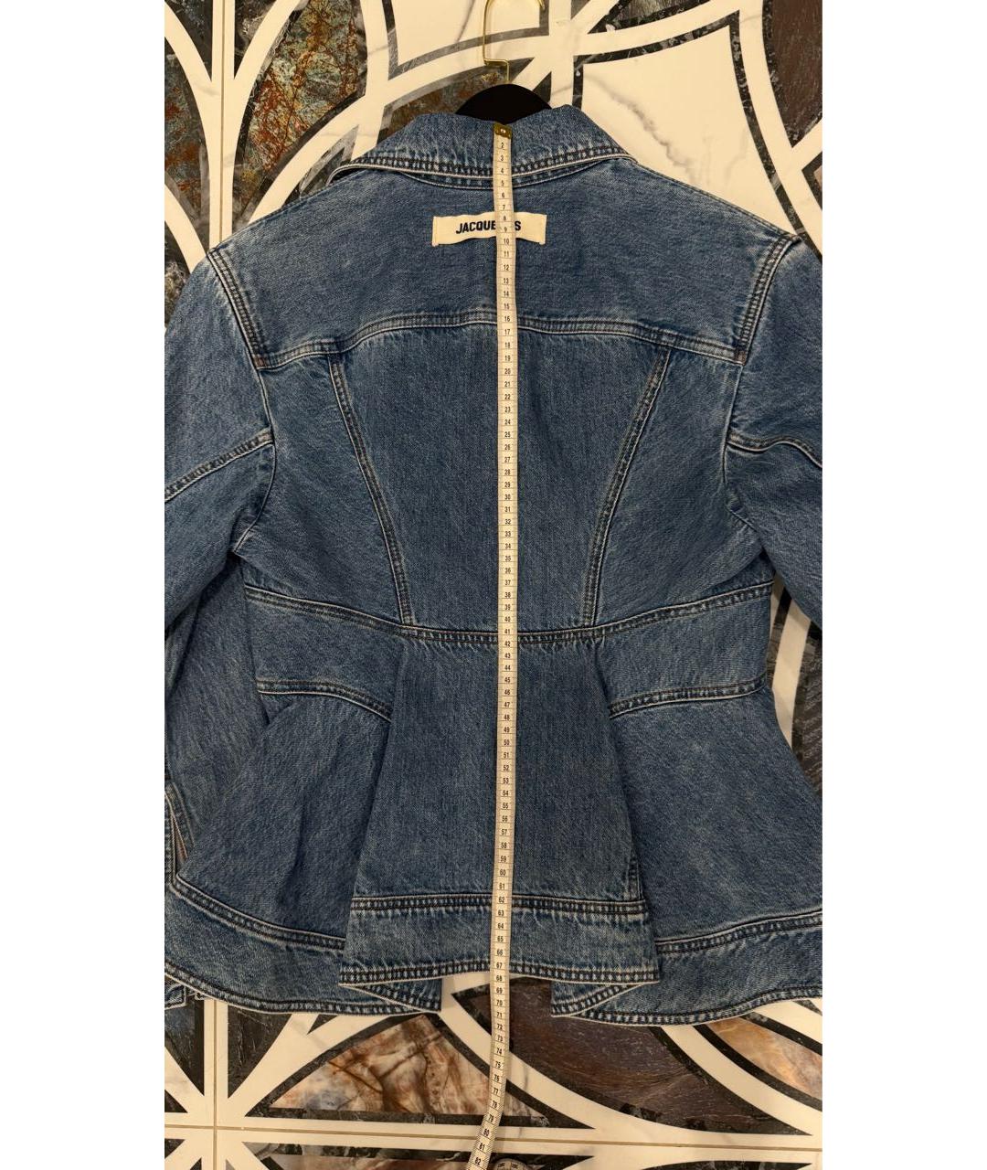 JACQUEMUS Синий деним жакет/пиджак, фото 5