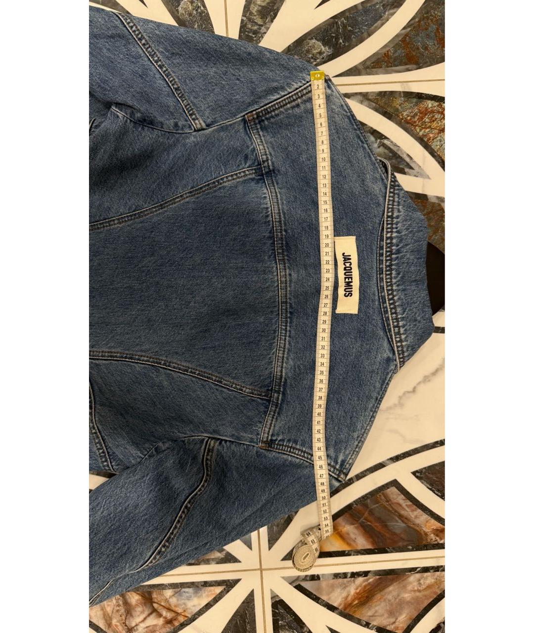 JACQUEMUS Синий деним жакет/пиджак, фото 6