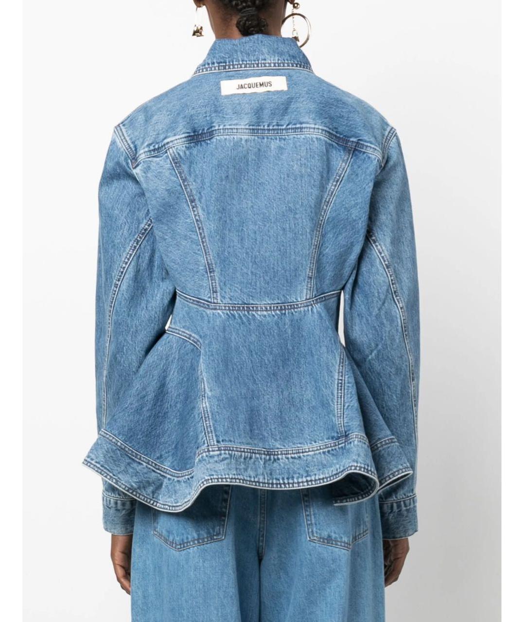 JACQUEMUS Синий деним жакет/пиджак, фото 7