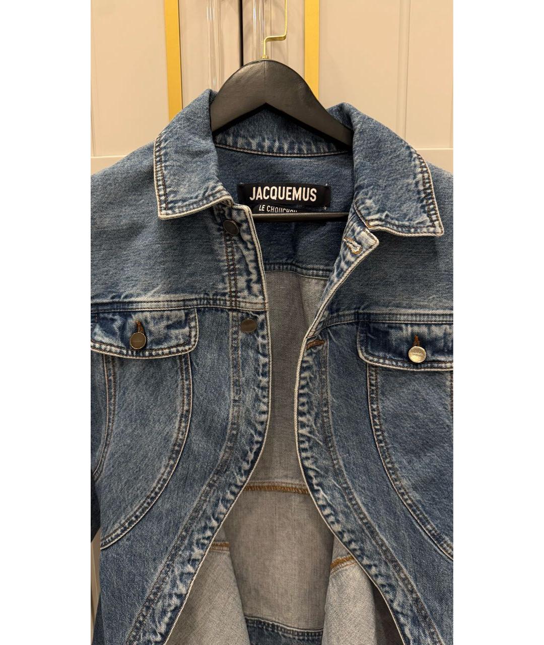 JACQUEMUS Синий деним жакет/пиджак, фото 4