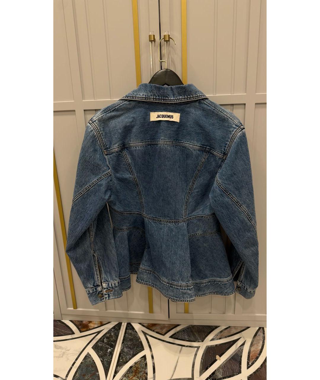 JACQUEMUS Синий деним жакет/пиджак, фото 2