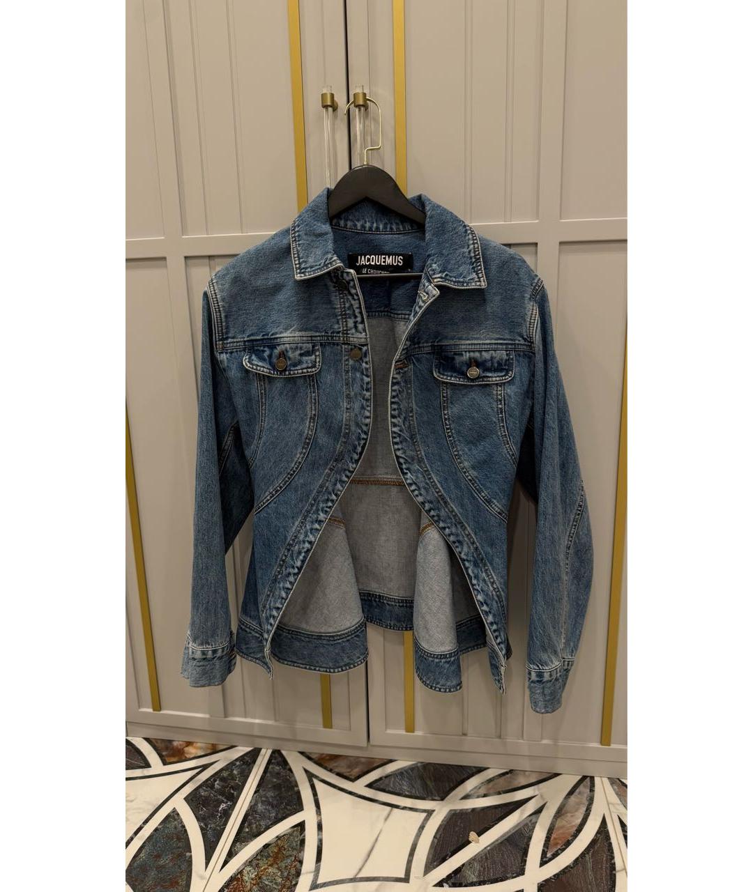 JACQUEMUS Синий деним жакет/пиджак, фото 3