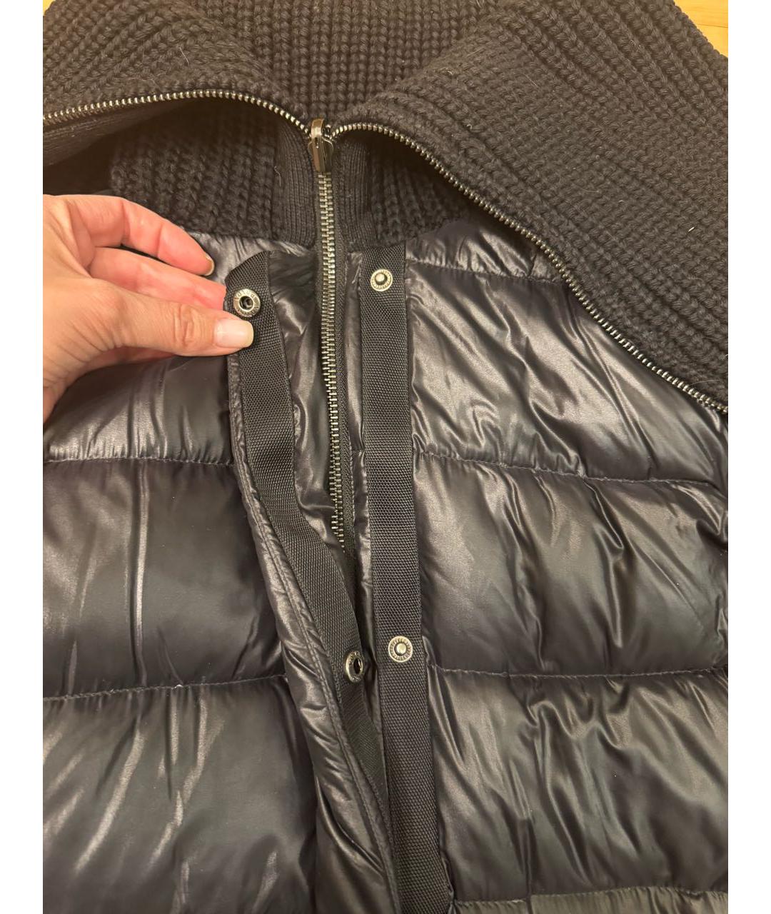 PRADA Черный синтетический пуховик, фото 5