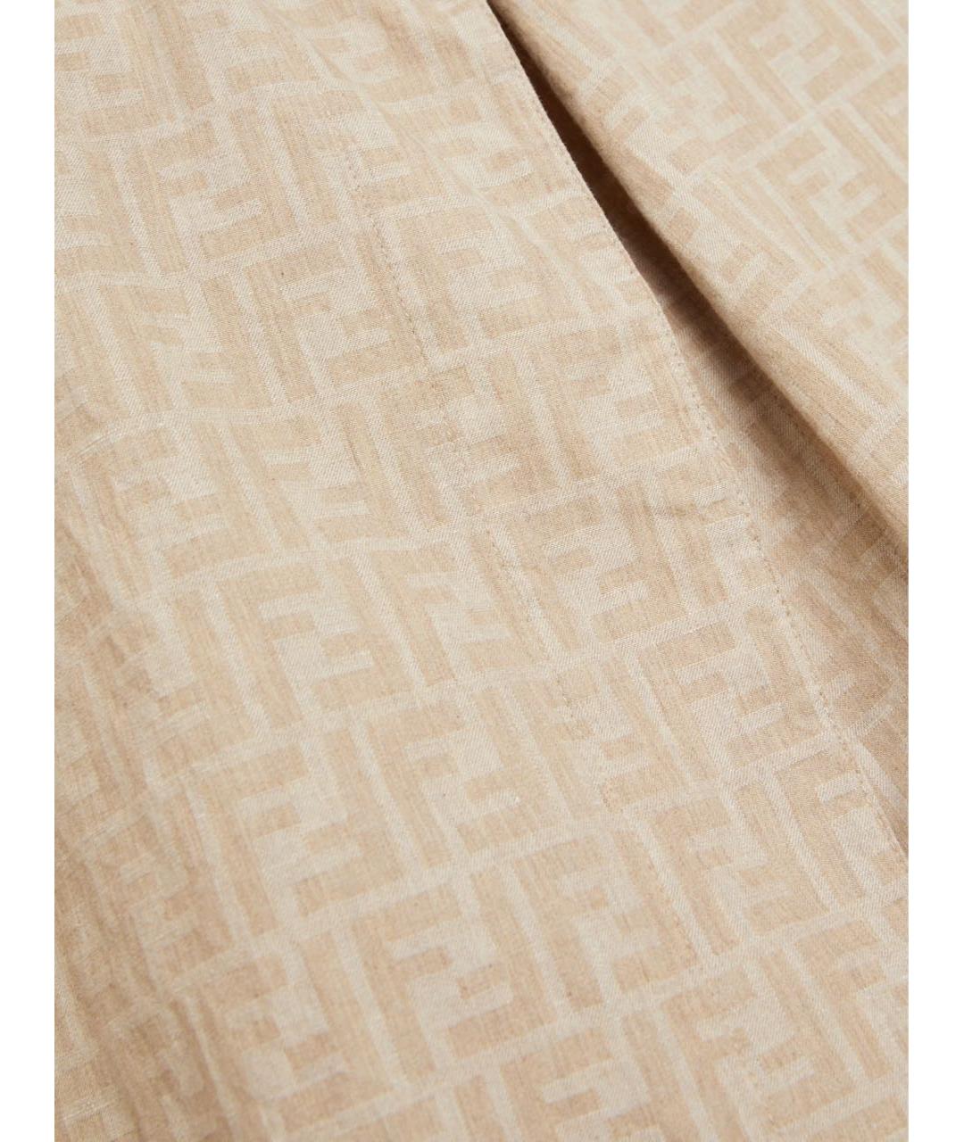 FENDI Бежевая хлопковая куртка, фото 6