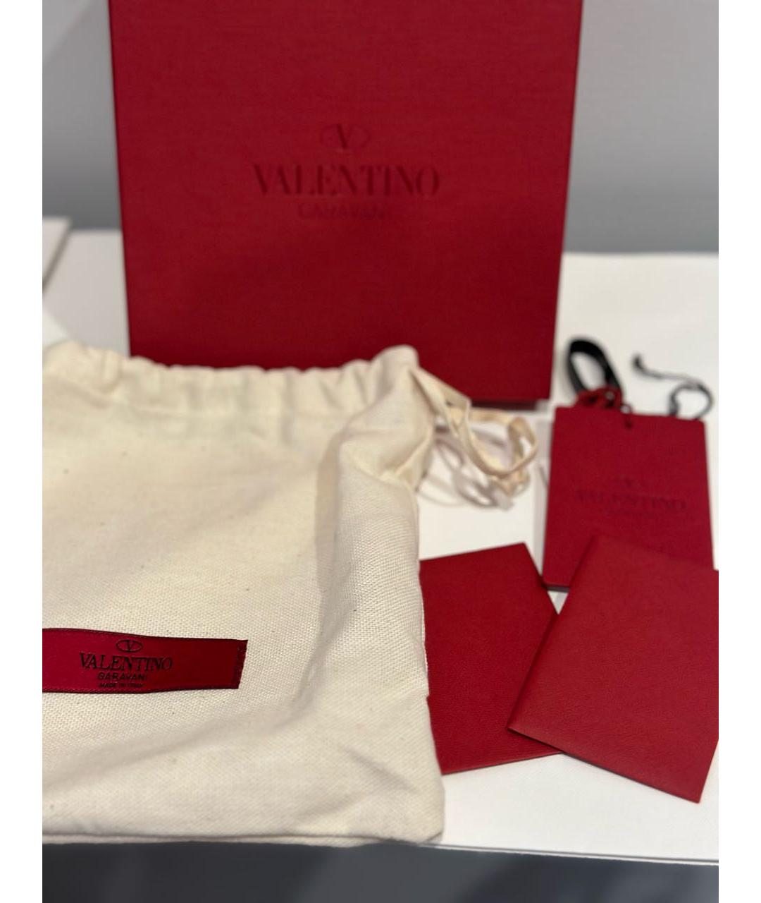 VALENTINO Черный кожаный ремень, фото 5