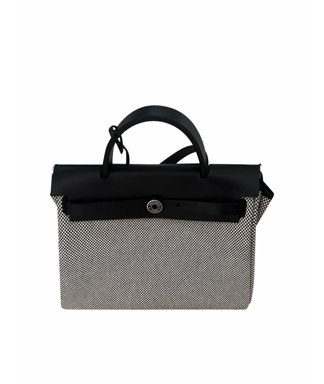 HERMES Серая кожаная сумка с короткими ручками, фото 1