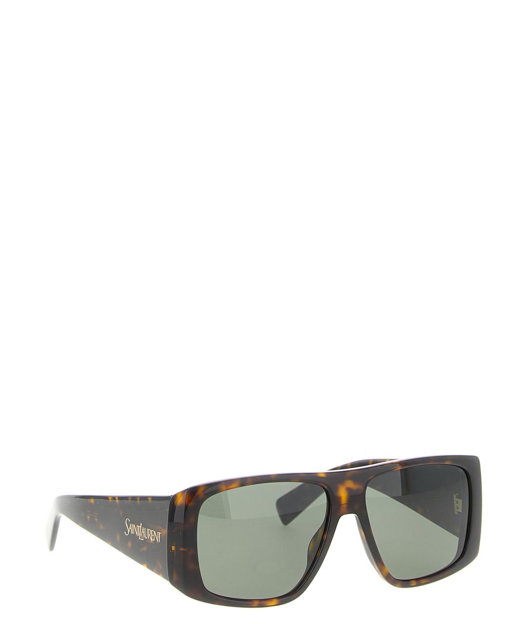 SAINT LAURENT Коричневые солнцезащитные очки, фото 2