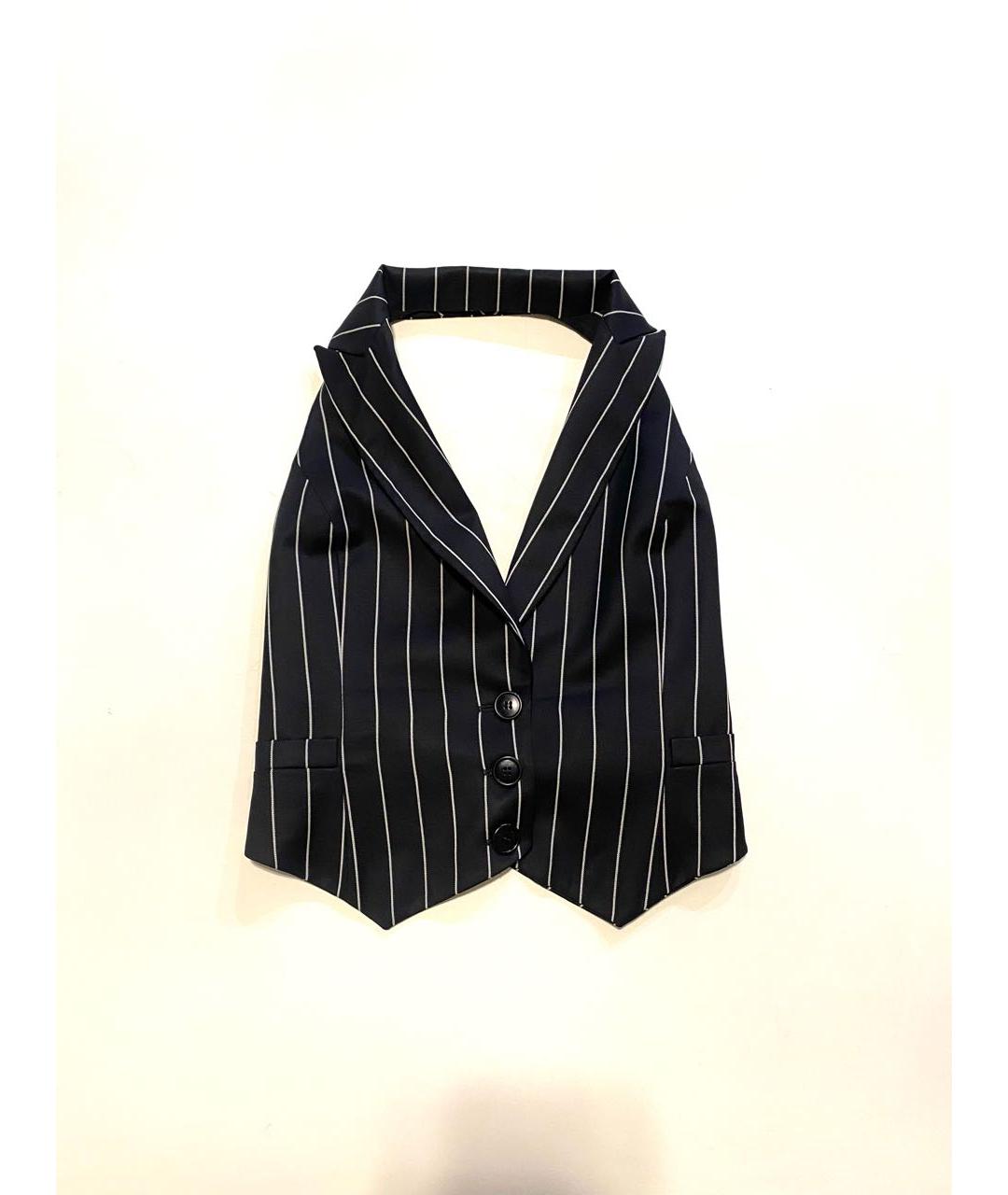 CHRISTIAN DIOR Черный шерстяной жилет, фото 9