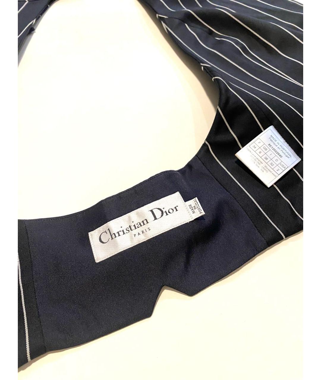 CHRISTIAN DIOR Черный шерстяной жилет, фото 4