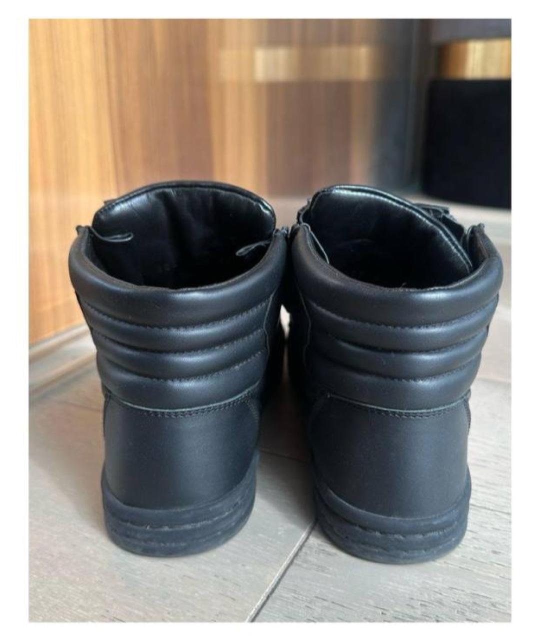 CHANEL Черные кожаные кеды, фото 4