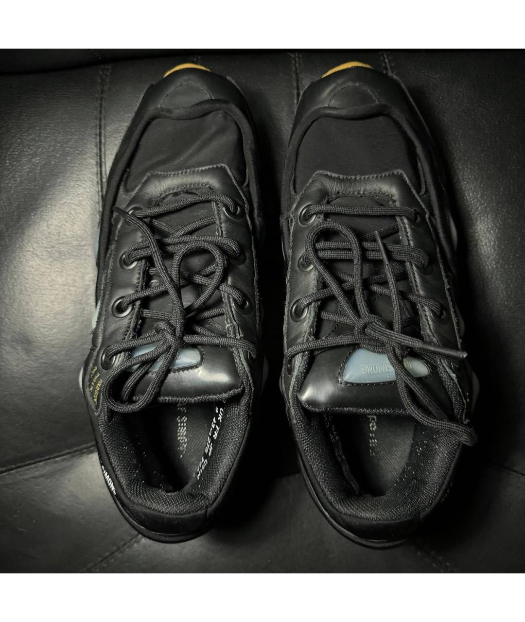 ADIDAS X RAF SIMONS Черные текстильные низкие кроссовки / кеды, фото 6