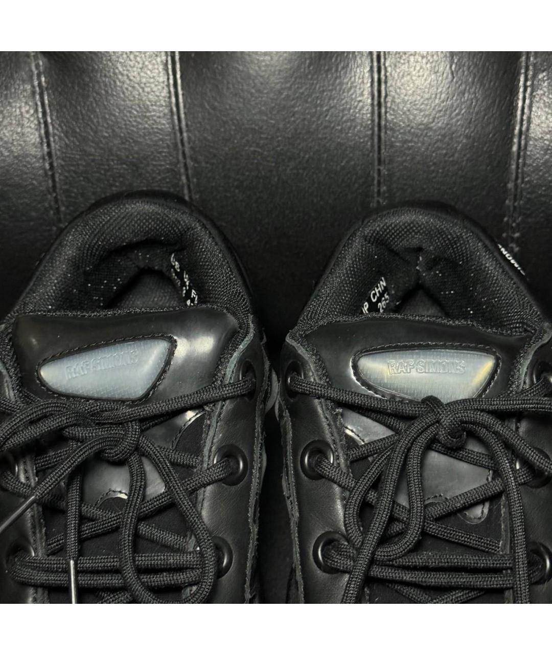 ADIDAS X RAF SIMONS Черные текстильные низкие кроссовки / кеды, фото 7