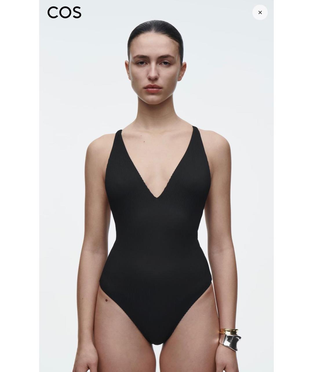 COS Черный полиамидовый купальник, фото 2