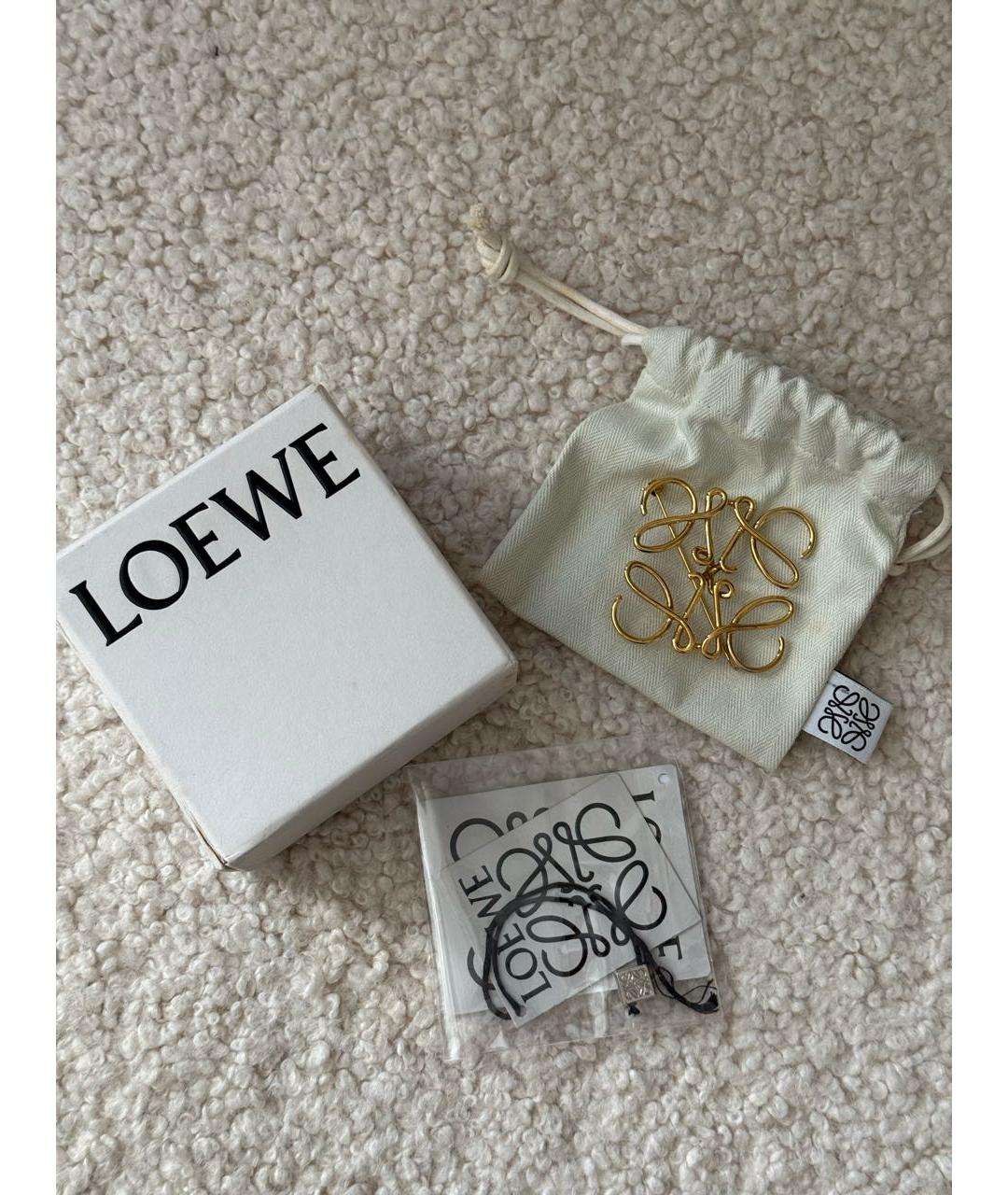 LOEWE Золотая металлическая булавка / брошь, фото 5