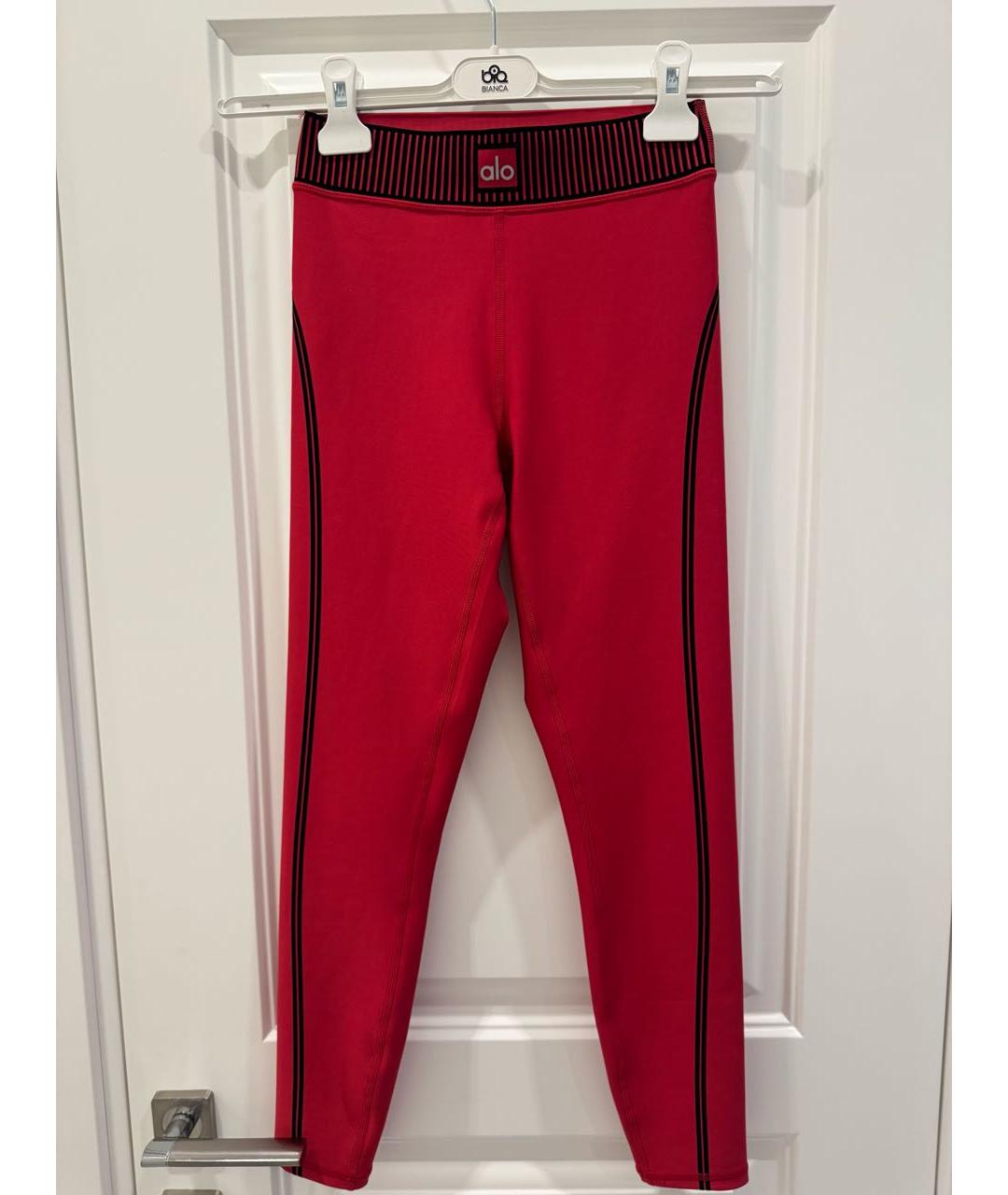 ALO YOGA Красный полиэстеровый спортивные костюмы, фото 5