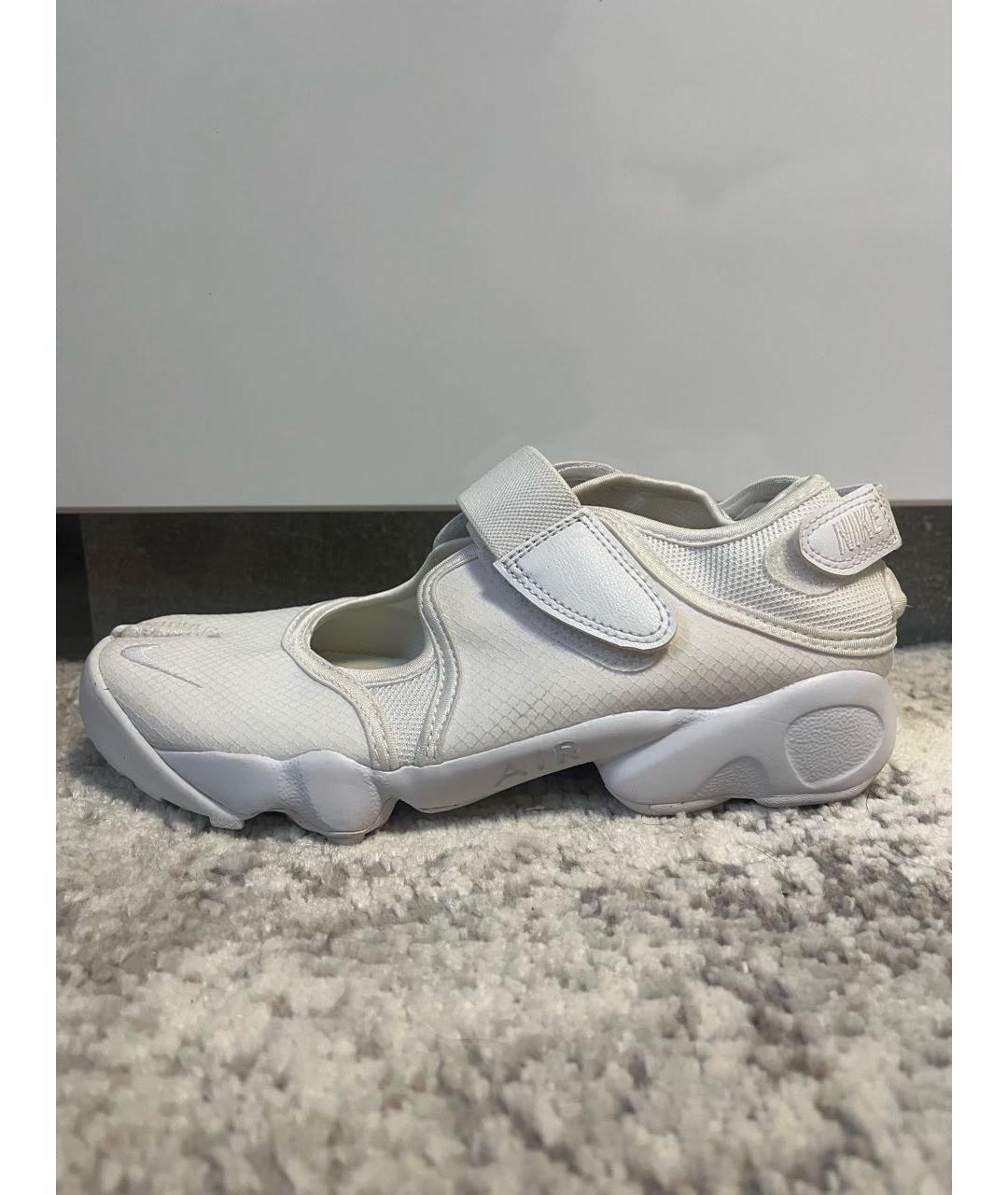 NIKE Белые текстильные кеды, фото 5