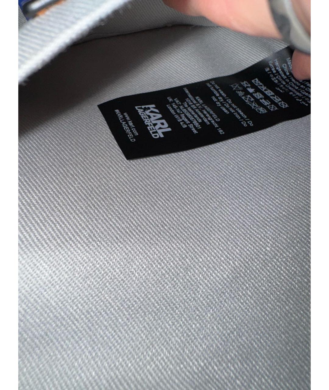 KARL LAGERFELD Белая сумка через плечо из искусственной кожи, фото 5