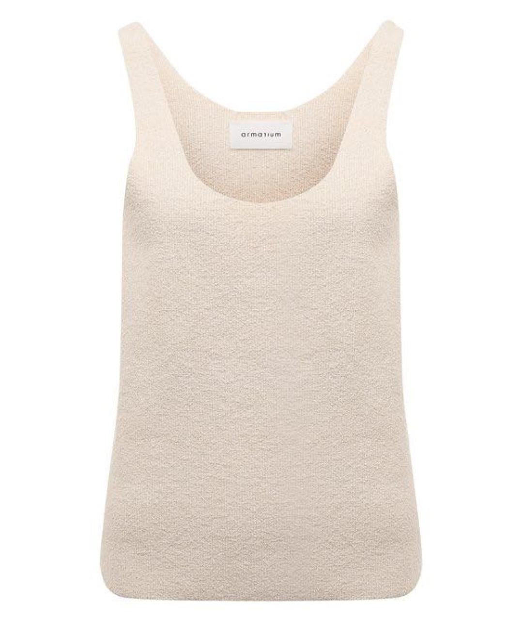 ARMARIUM Бежевая хлопковая майка, фото 1