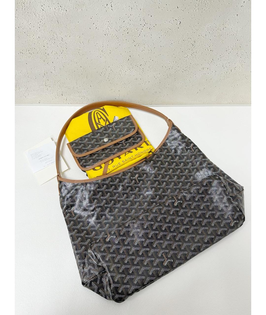GOYARD Коричневая сумка через плечо из искусственной кожи, фото 5