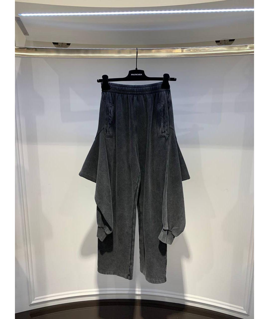 BALENCIAGA Серые прямые брюки, фото 2