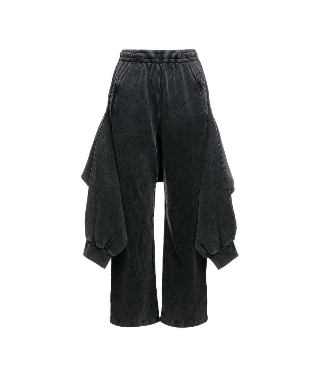 BALENCIAGA Серые прямые брюки, фото 1