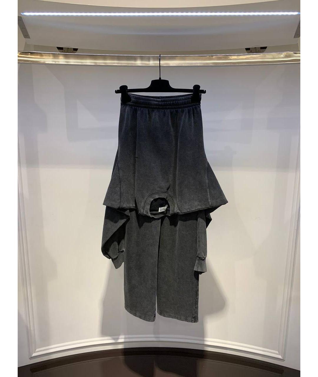 BALENCIAGA Серые прямые брюки, фото 3