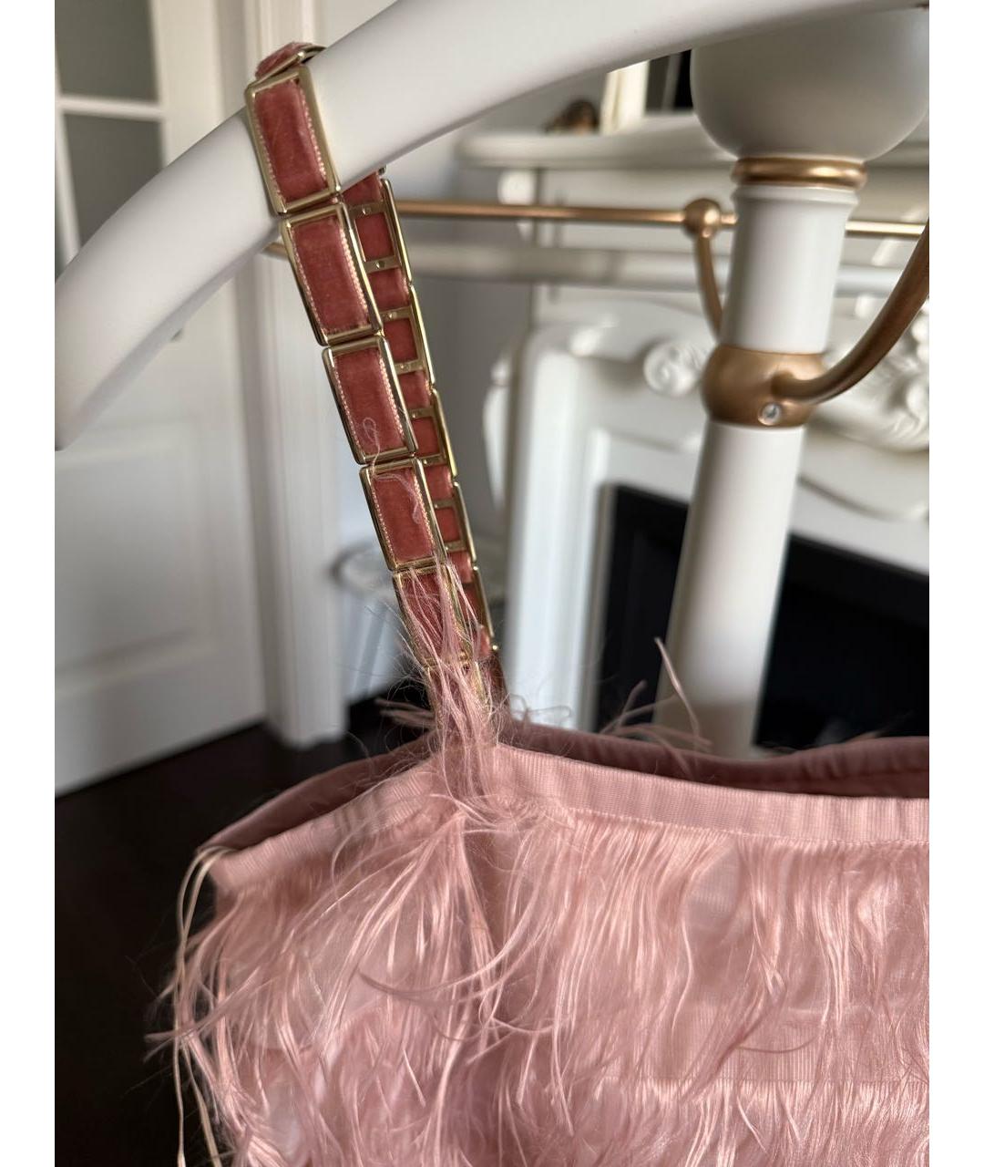 MAX MARA Розовое шелковое коктейльное платье, фото 2