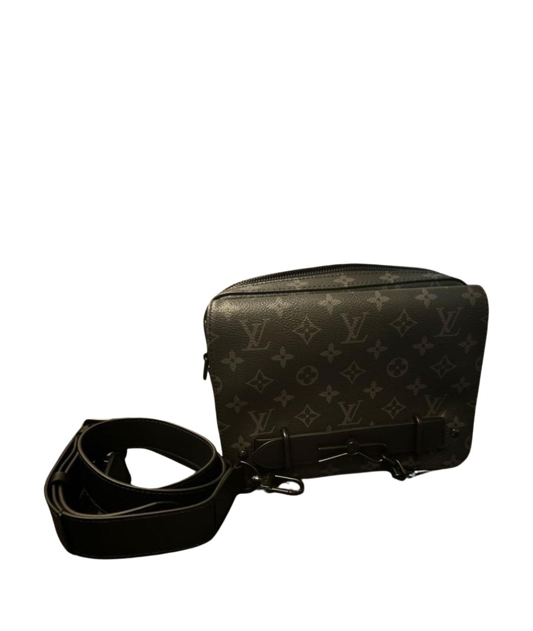 LOUIS VUITTON Черная сумка на плечо из искусственной кожи, фото 1