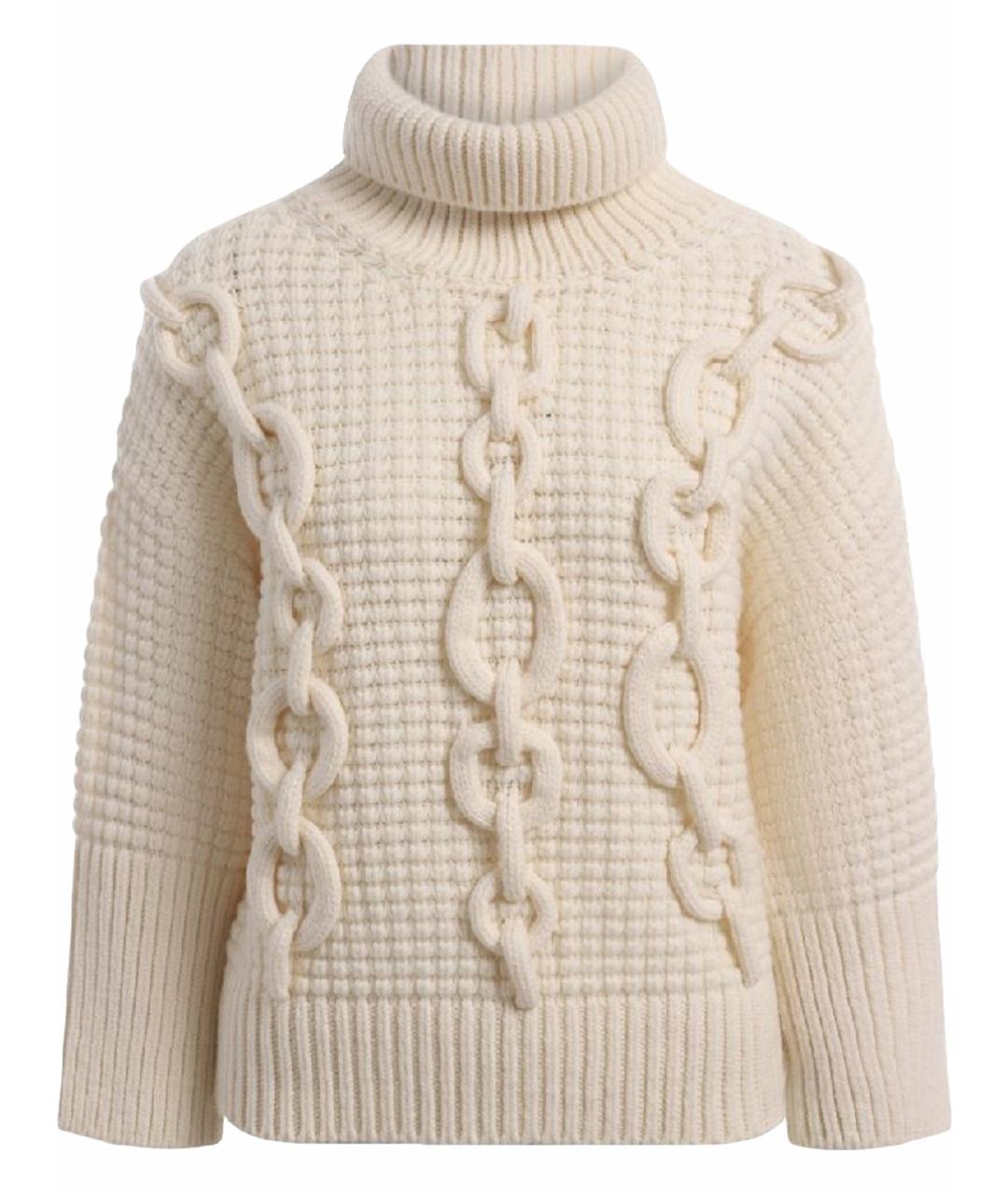 HERMES Белый шерстяной джемпер / свитер, фото 1