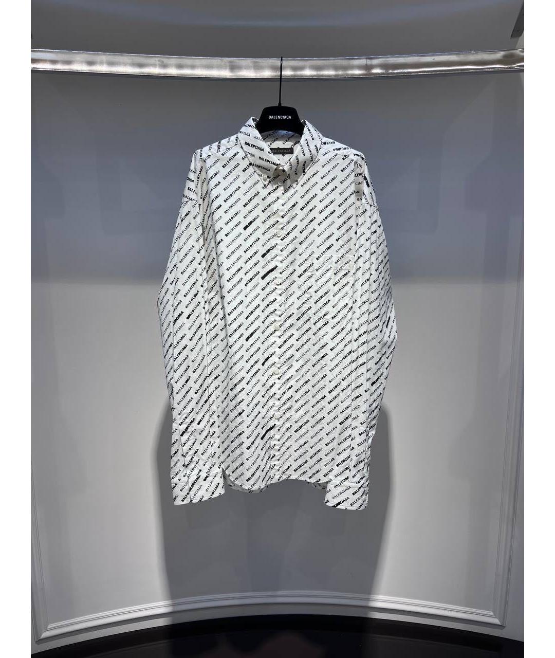 BALENCIAGA Белая хлопковая классическая рубашка, фото 2