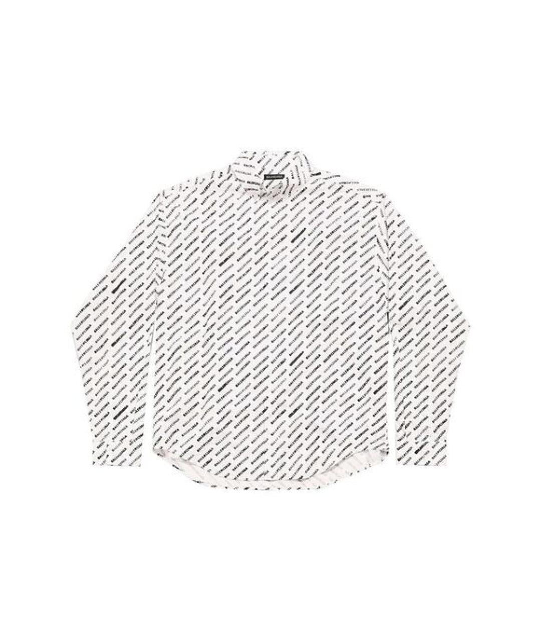 BALENCIAGA Белая хлопковая классическая рубашка, фото 1