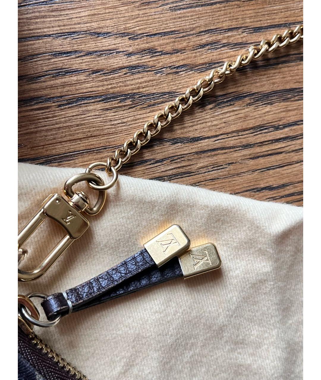 LOUIS VUITTON Антрацитовая тканевая сумка с короткими ручками, фото 4