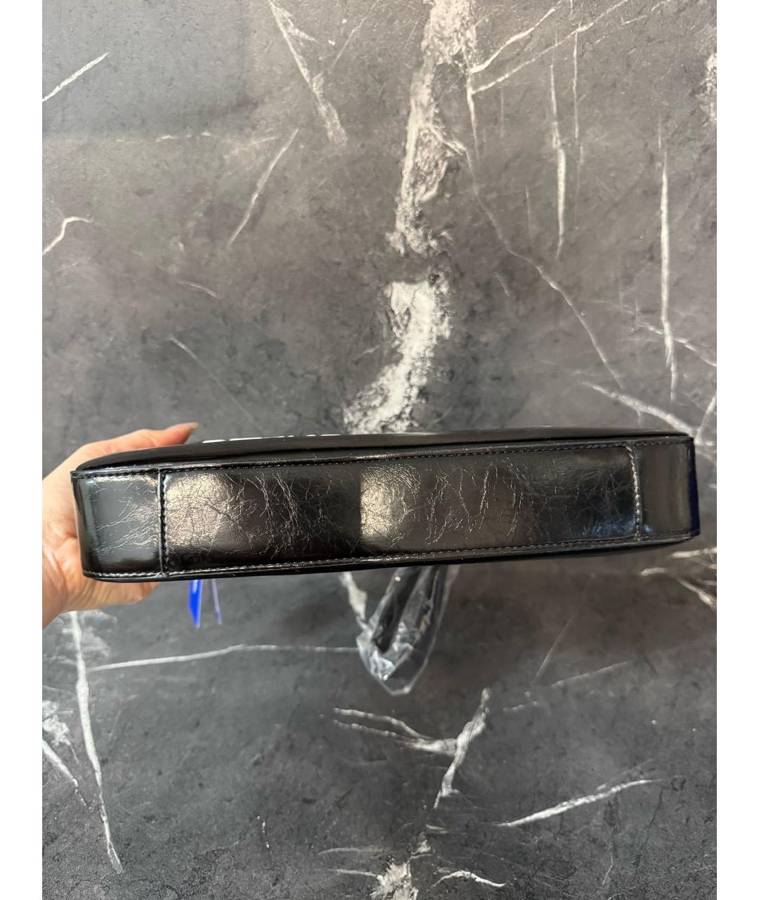 KARL LAGERFELD Черная сумка через плечо из искусственной кожи, фото 8