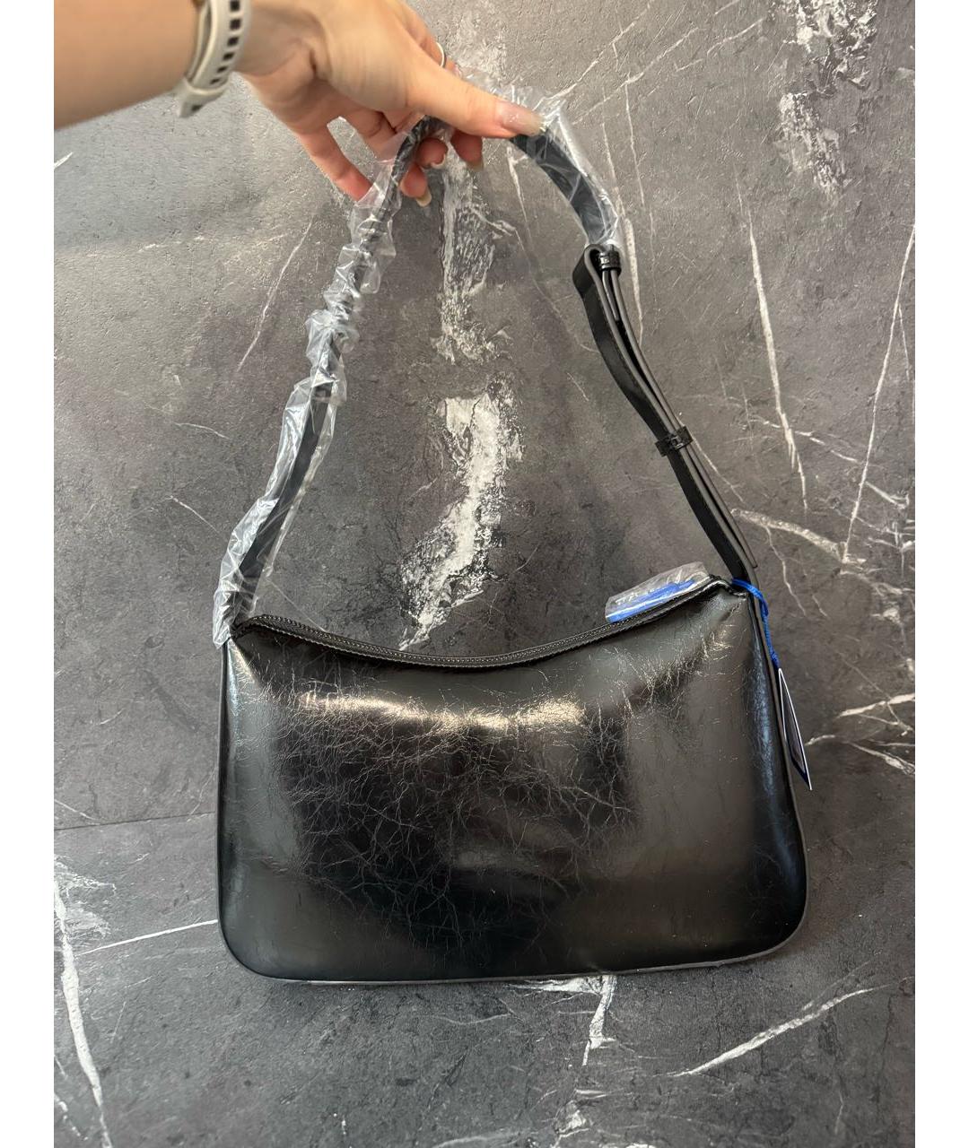 KARL LAGERFELD Черная сумка через плечо из искусственной кожи, фото 3