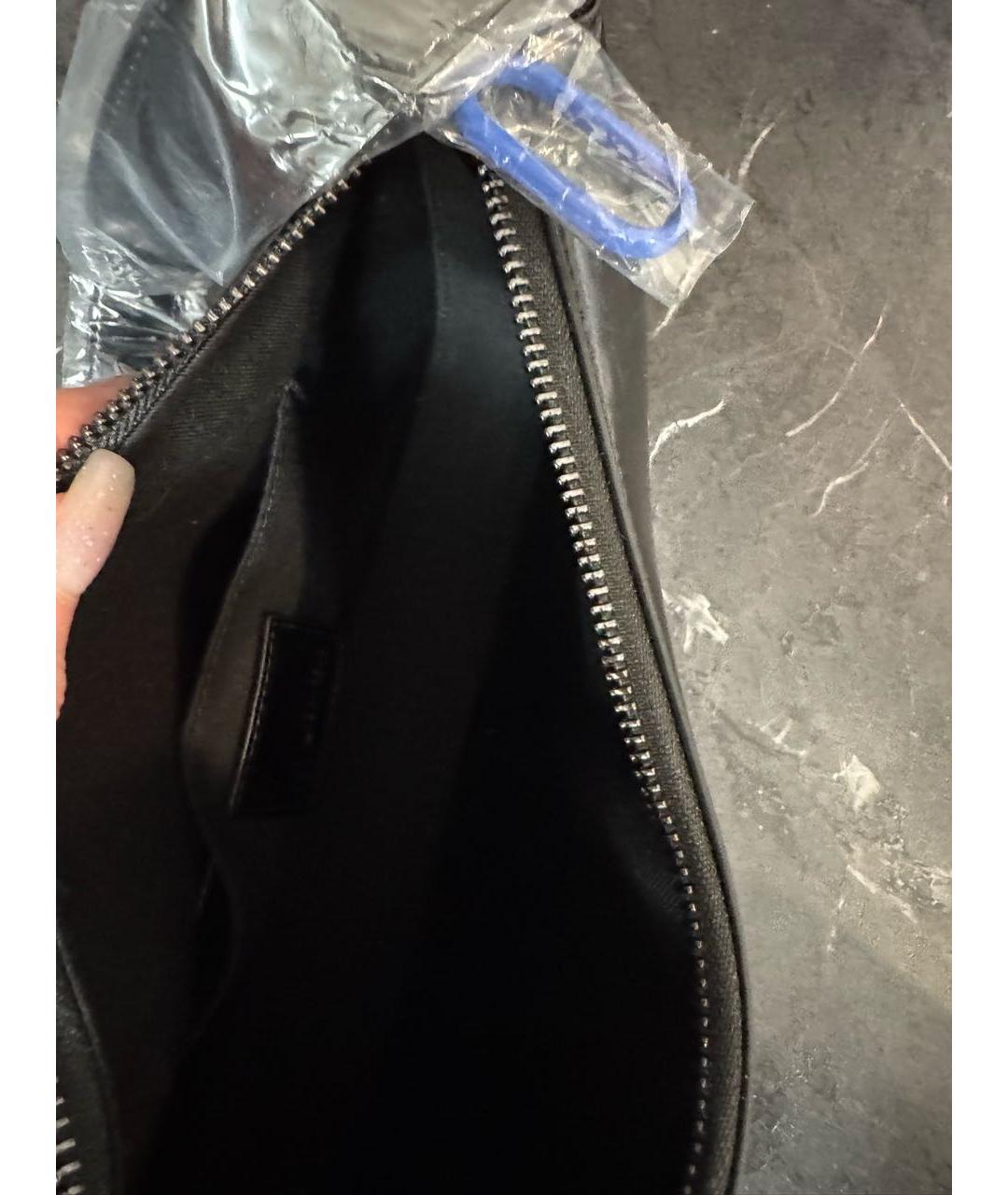 KARL LAGERFELD Черная сумка через плечо из искусственной кожи, фото 4