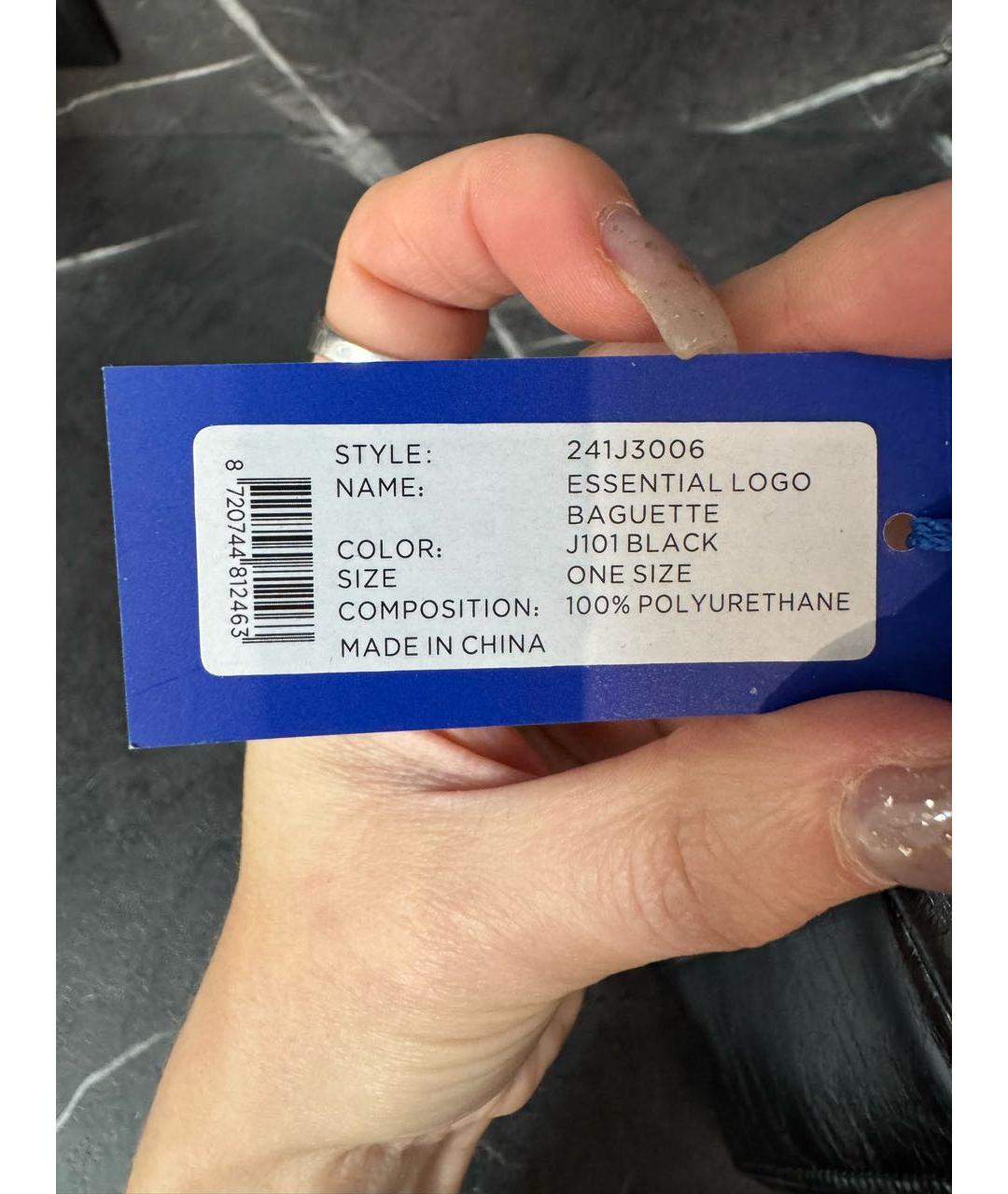 KARL LAGERFELD Черная сумка через плечо из искусственной кожи, фото 6