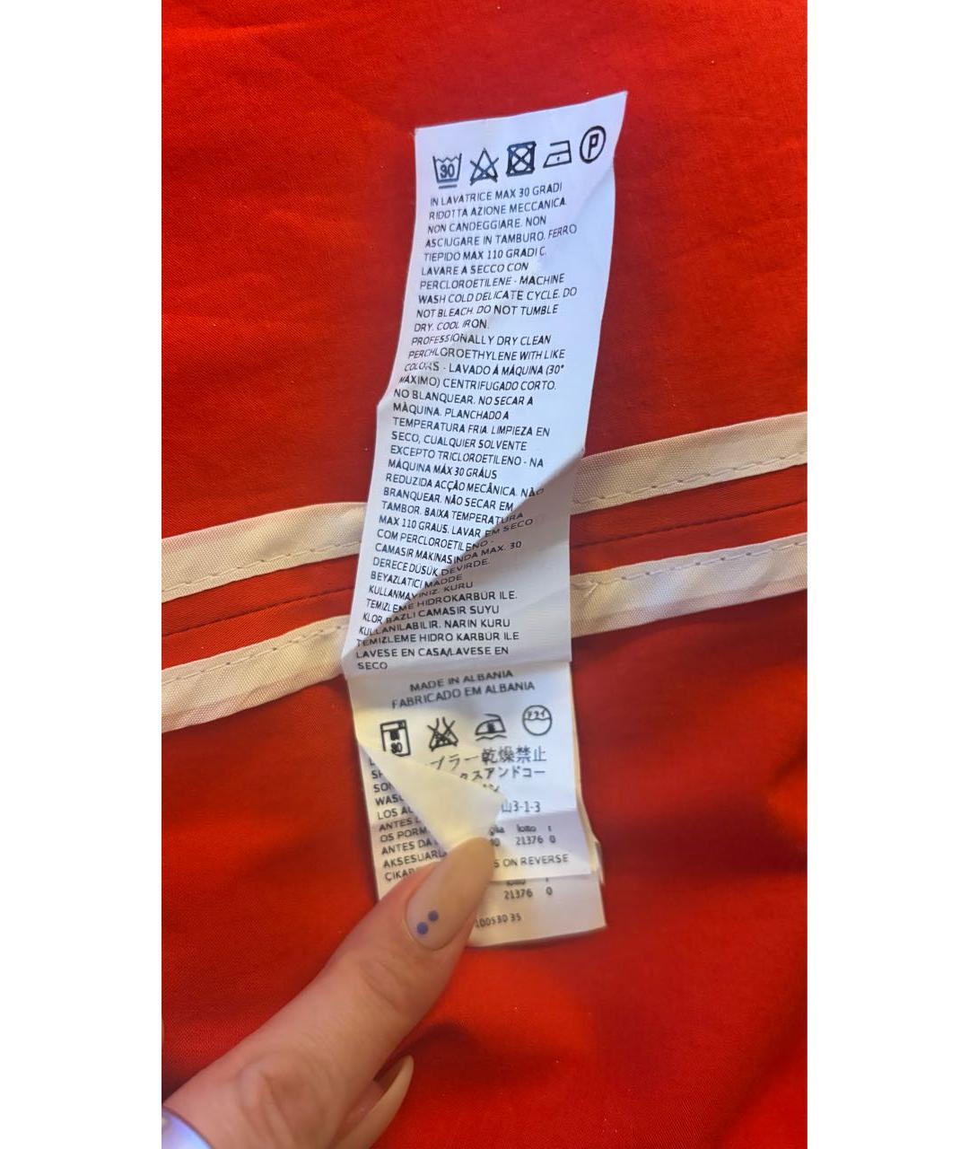 MAX&CO Красное хлопковое повседневное платье, фото 7