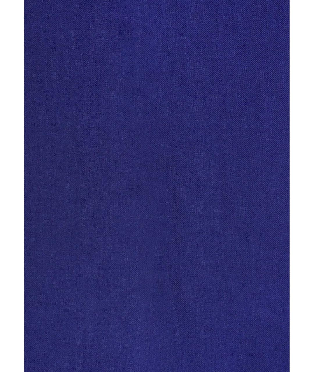 LORO PIANA Синий кашемировый шарф, фото 3