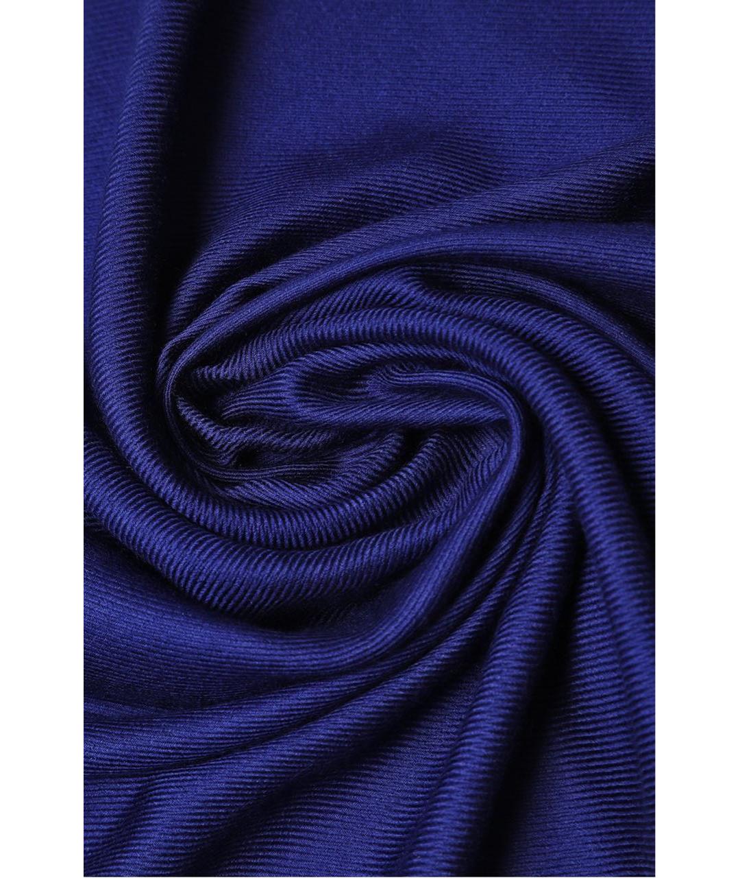 LORO PIANA Синий кашемировый шарф, фото 2