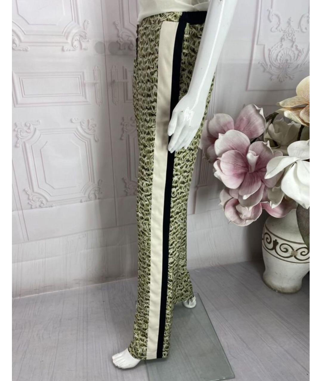 JO NO FUI Мульти шелковые прямые брюки, фото 6