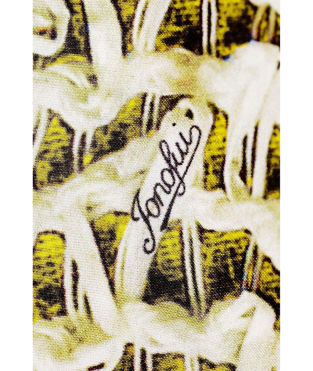 JO NO FUI Мульти шелковые прямые брюки, фото 4