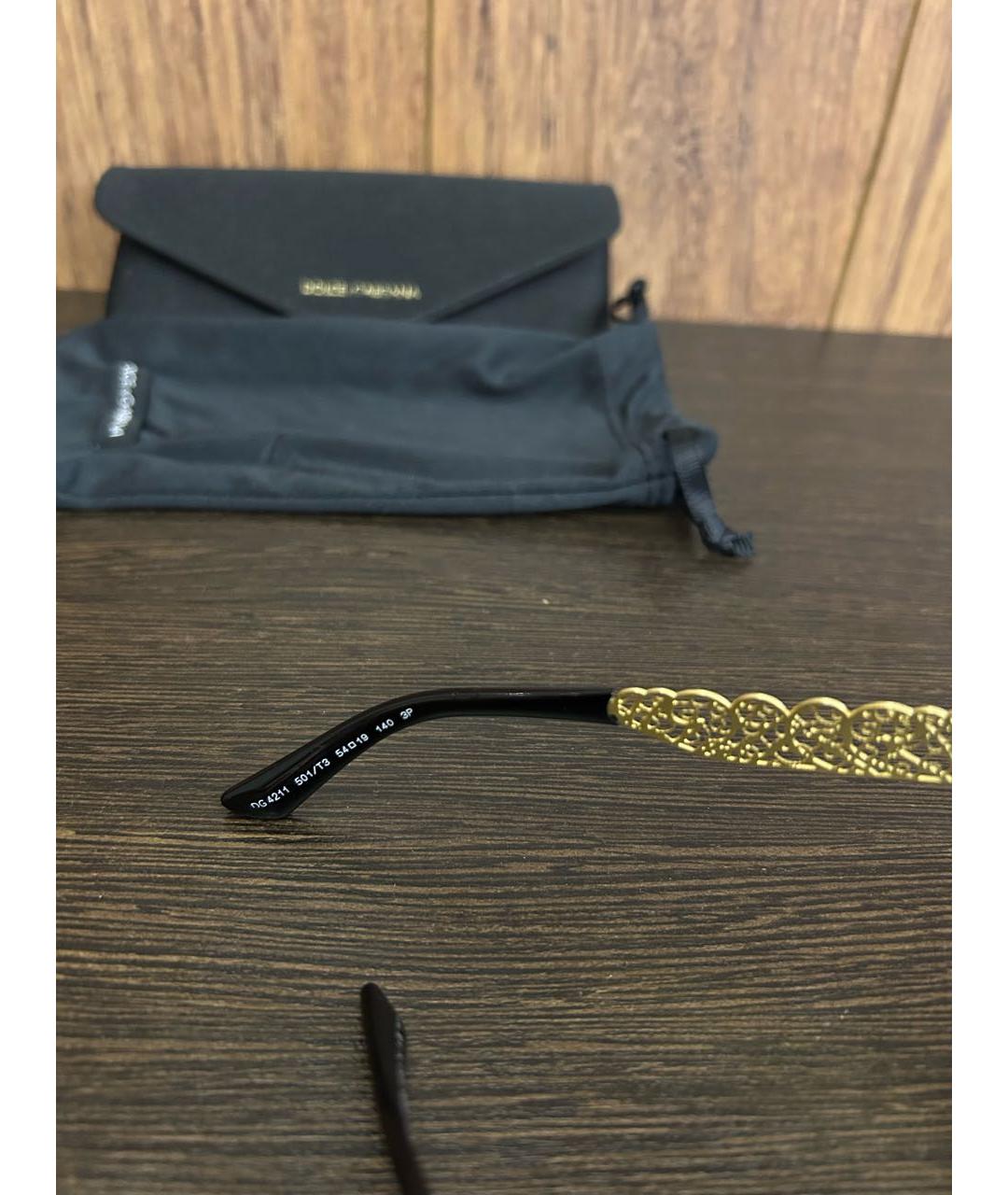 DOLCE&GABBANA Черные пластиковые солнцезащитные очки, фото 6