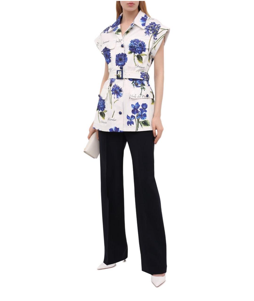 DOLCE&GABBANA Белый хлопковый костюм с брюками, фото 2