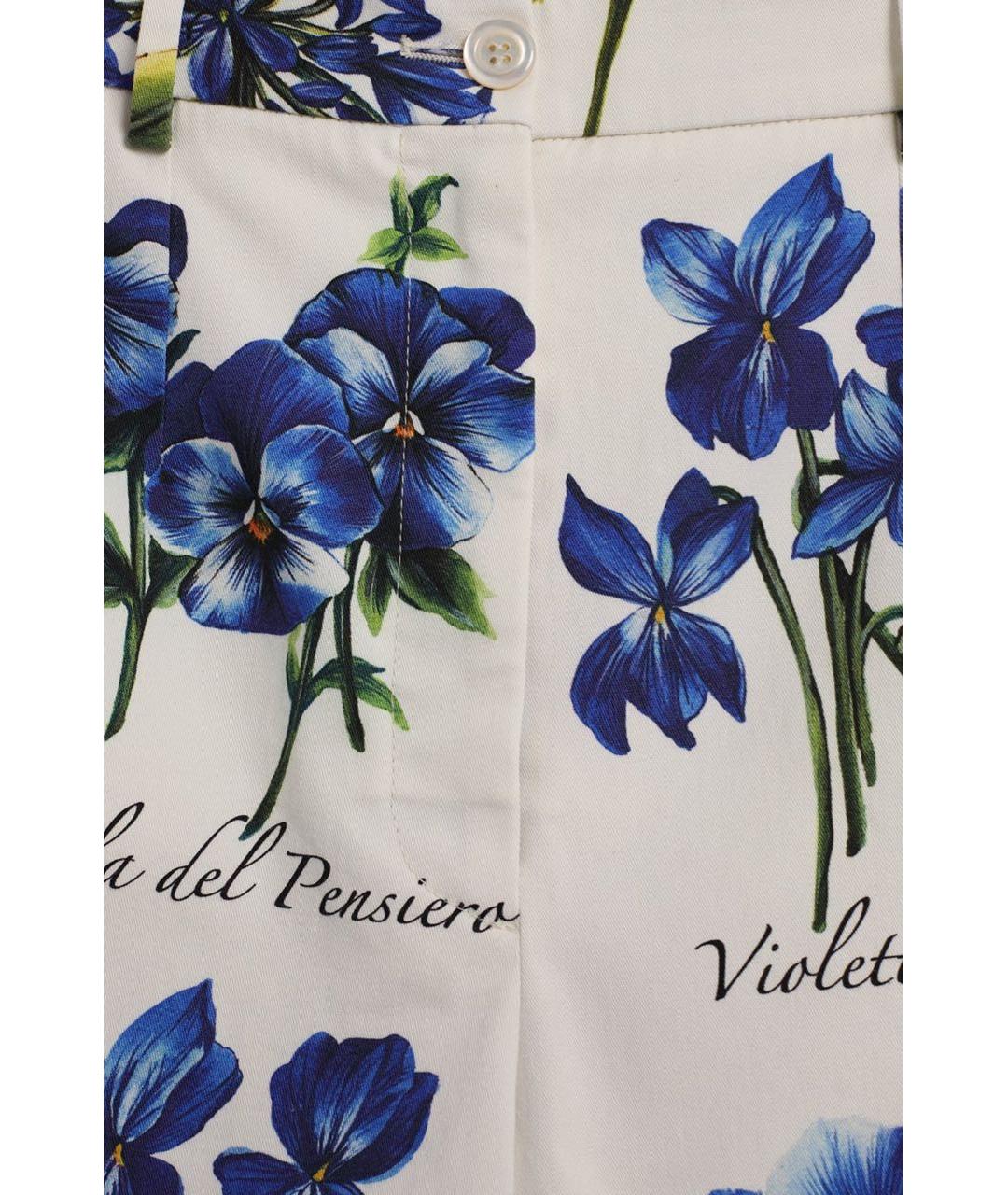 DOLCE&GABBANA Белый хлопковый костюм с брюками, фото 6