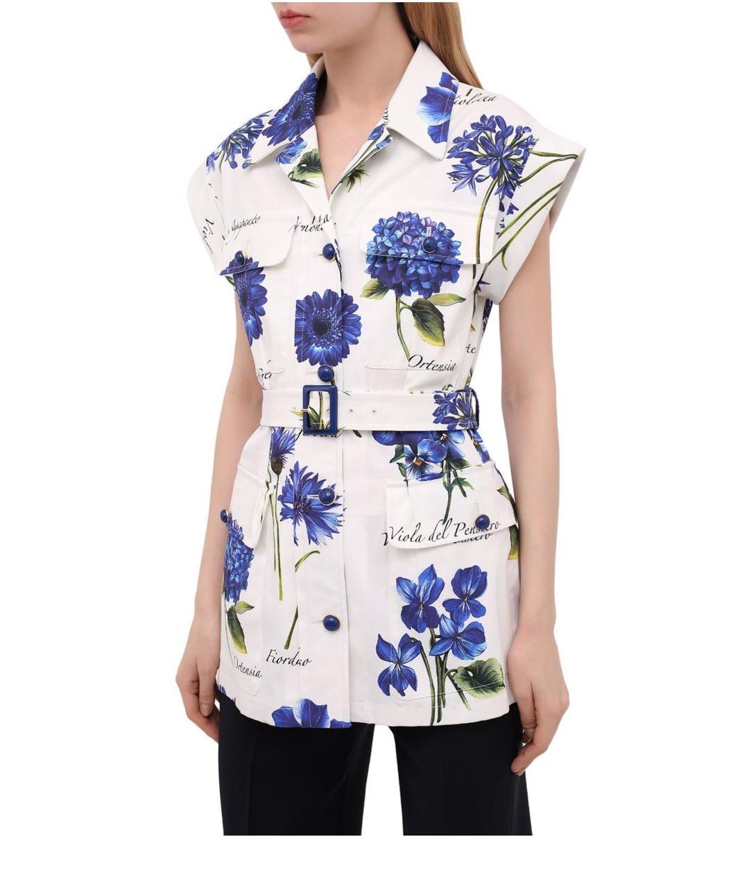 DOLCE&GABBANA Белый хлопковый костюм с брюками, фото 3